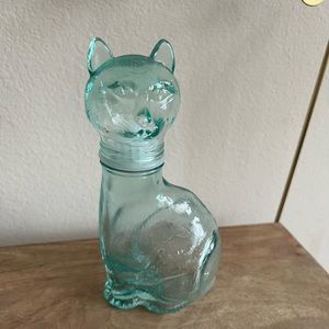 Vintage Empoli VEA Italian Cat decanter bottle